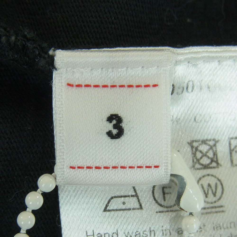 VISVIM ビズビム 19SS 0119105010020 JUMBO TEE (UNEVEN DYE) ラフィ天竺 ムラ染め ダメージ加工 ジャンボ 半袖 Tシャツ ブラック系 3【中古】