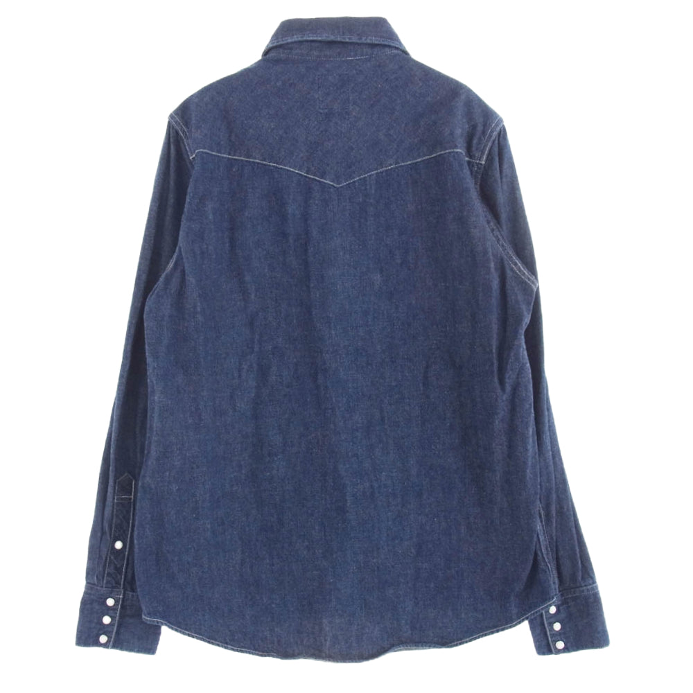 VISVIM ビズビム 17SS 0117105007001 SOCIAL SCULPTURE SHIRT スカルプチャー デニム 長袖 シャツ インディゴ インディゴブルー系 2【中古】