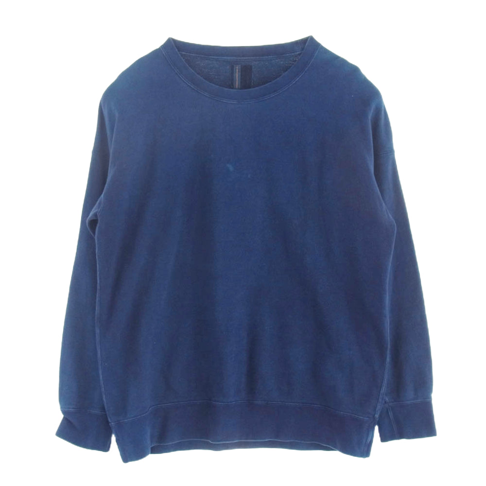 VISVIM ビズビム 18AW 0218905010001 ICT indigo dye Jumbo crew sweat L/S ジャンボ スウェット クルーネック スウェット インディゴ 2 ネイビー系 2【中古】