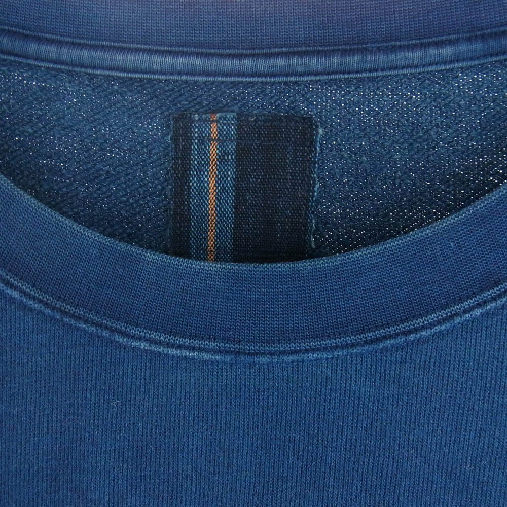VISVIM ビズビム 18AW 0218905010001 ICT indigo dye Jumbo crew sweat L/S ジャンボ スウェット クルーネック スウェット インディゴ 2 ネイビー系 2【中古】