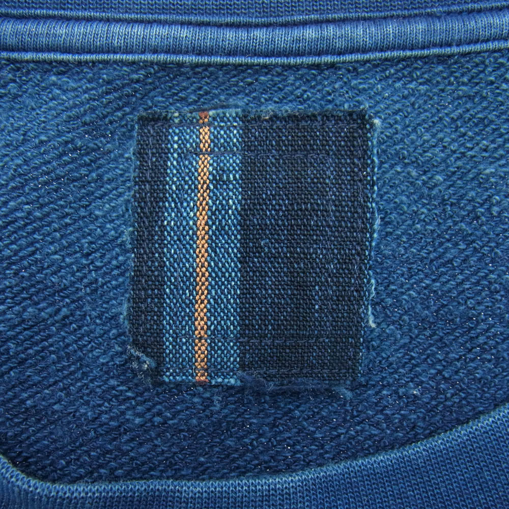 VISVIM ビズビム 18AW 0218905010001 ICT indigo dye Jumbo crew sweat L/S ジャンボ スウェット クルーネック スウェット インディゴ 2 ネイビー系 2【中古】