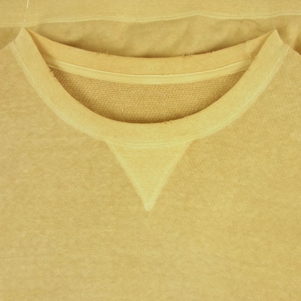 VISVIM ビズビム 21AW 0121205010010 JUMBO SWEAT 3/4 (UNEVEN DYE) ジャンボ 七分袖 スウェット イエロー系 3【中古】