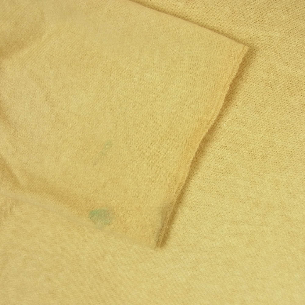 VISVIM ビズビム 21AW 0121205010010 JUMBO SWEAT 3/4 (UNEVEN DYE) ジャンボ 七分袖 スウェット イエロー系 3【中古】