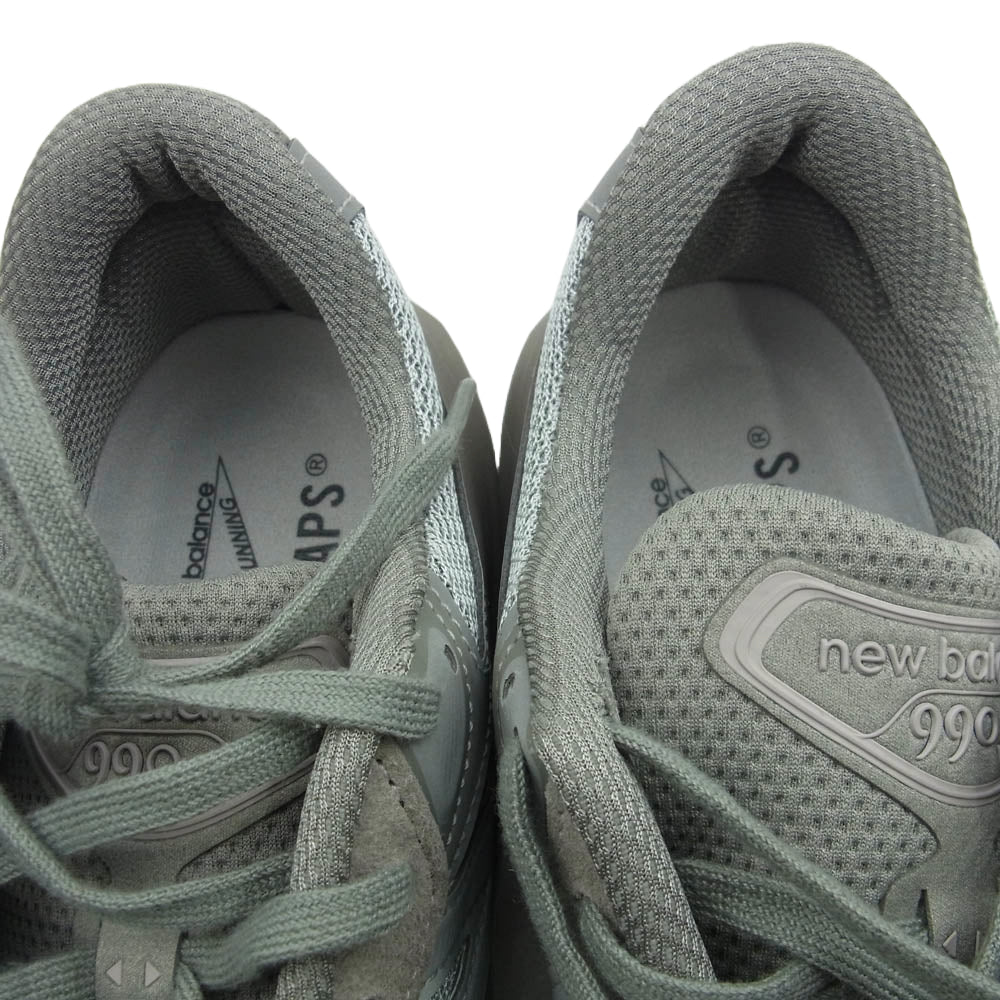 WTAPS ダブルタップス M990WT6 フェイクバスターズ鑑定済 New Balance ニューバランス 990V6 スエード メッシュ スニーカー グレー系 27.5cm【中古】