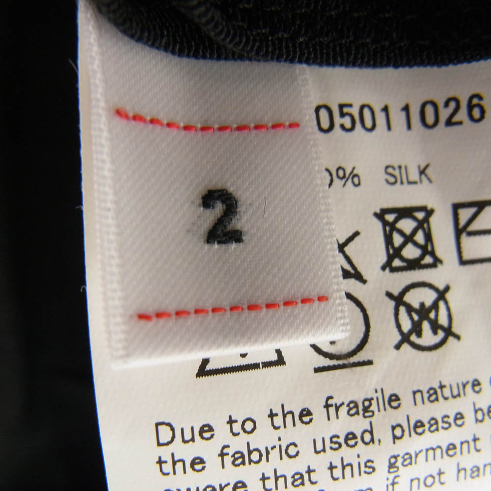 VISVIM ビズビム 19SS 0119105011026 ELLERY SHIRT S/S PINES 開襟 シルク 半袖 シャツ ブラック系 2【中古】