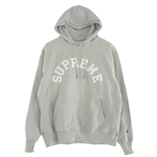 Supreme シュプリーム 25SS × Champion Hooded Sweatshirt Heather Grey チャンピオン フーデット パーカー ヘザー グレー グレー系 XL【新古品】【未使用】【中古】