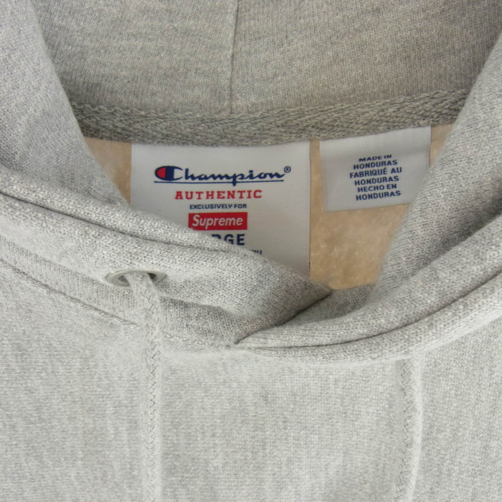 Supreme シュプリーム 25SS × Champion Hooded Sweatshirt Heather Grey チャンピオン フーデット パーカー ヘザー グレー グレー系 XL【新古品】【未使用】【中古】