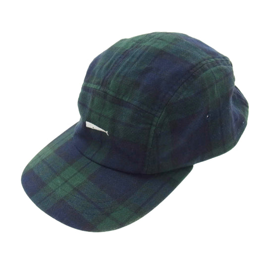 DESCENDANT ディセンダント 5PANEL CAP チェック柄 5パネル キャップ グリーン系【中古】