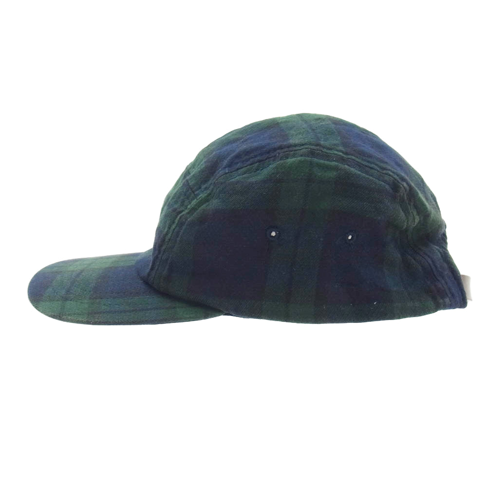 DESCENDANT ディセンダント 5PANEL CAP チェック柄 5パネル キャップ グリーン系【中古】