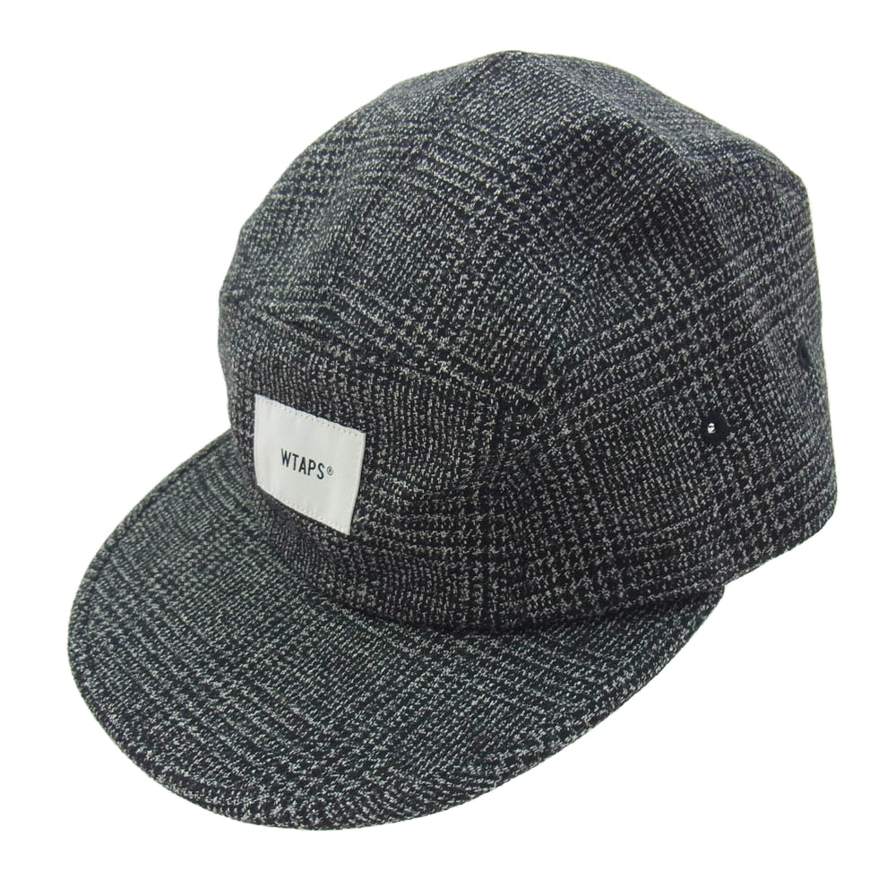 WTAPS ダブルタップス 20AW 202HCDT-HT03 T-5 CAP WOOL TWEED TEXTILE ウール ツイード キャップ ブラック系【中古】