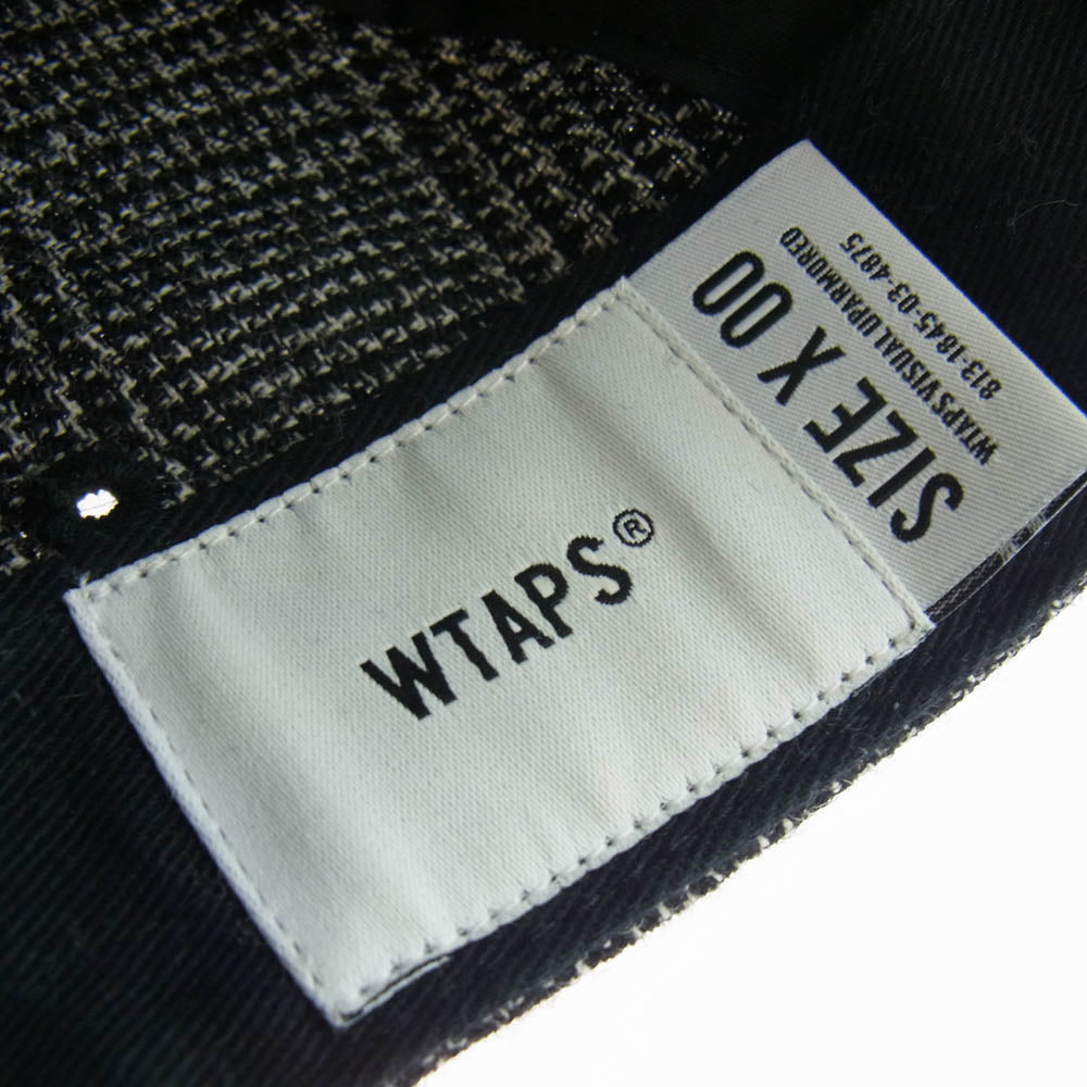 WTAPS ダブルタップス 20AW 202HCDT-HT03 T-5 CAP WOOL TWEED TEXTILE ウール ツイード キャップ ブラック系【中古】