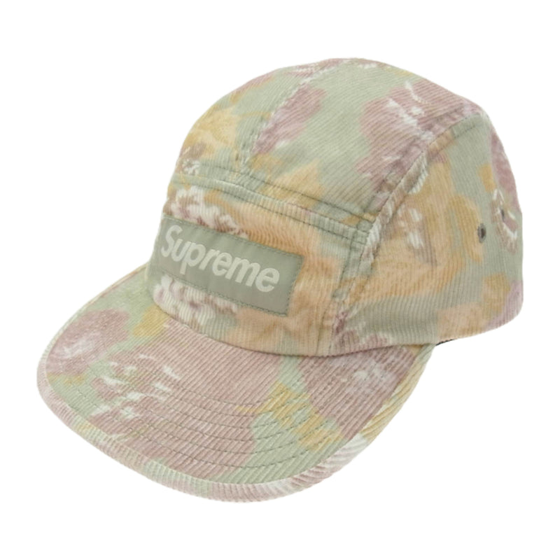 Supreme シュプリーム 24SS Corduroy Pocket Camp Cap Floral コーデュロイ ポケット キャンプ キャップ フローラル 総柄 マルチカラー系【美品】【中古】