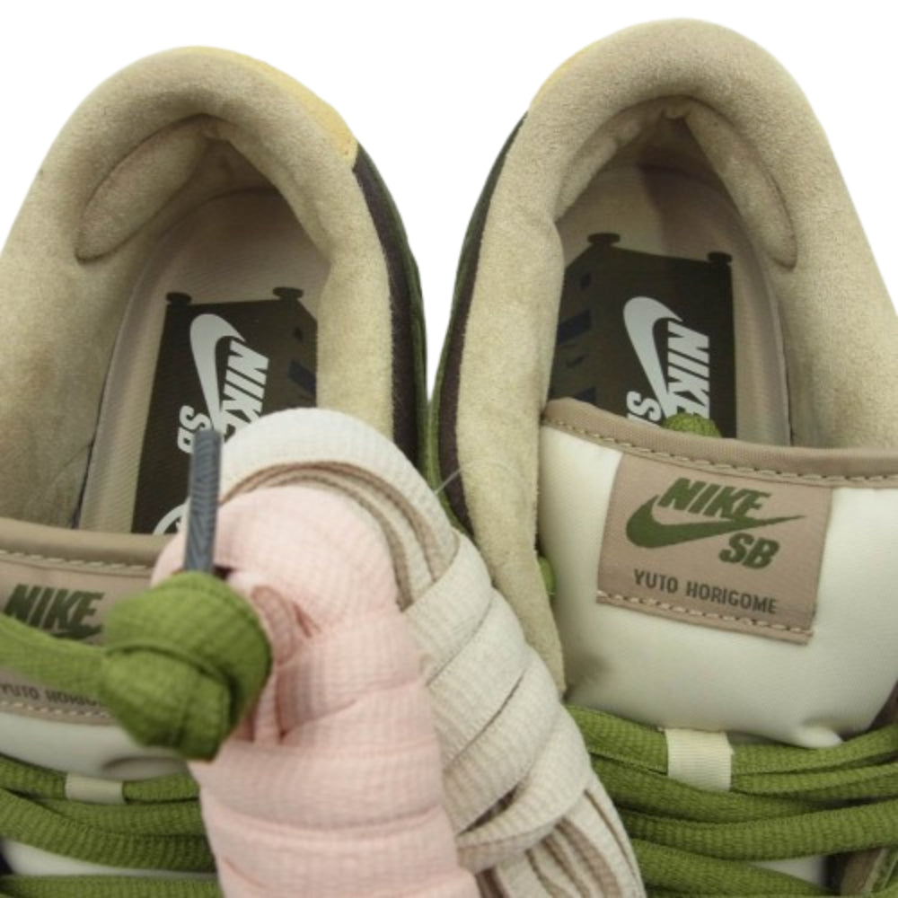 NIKE ナイキ HF8022-300 × Yuto Horigome 堀米雄斗 ホリゴメユウト SB Dunk Low Matcha ダンク ロー 抹茶 グリーン系 ホワイト系 26.5cm【新古品】【未使用】【中古】