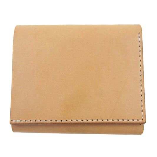 Hender Scheme エンダースキーマ trifold wallet ウォレット 三つ折り 財布 レザー ベージュ系【中古】