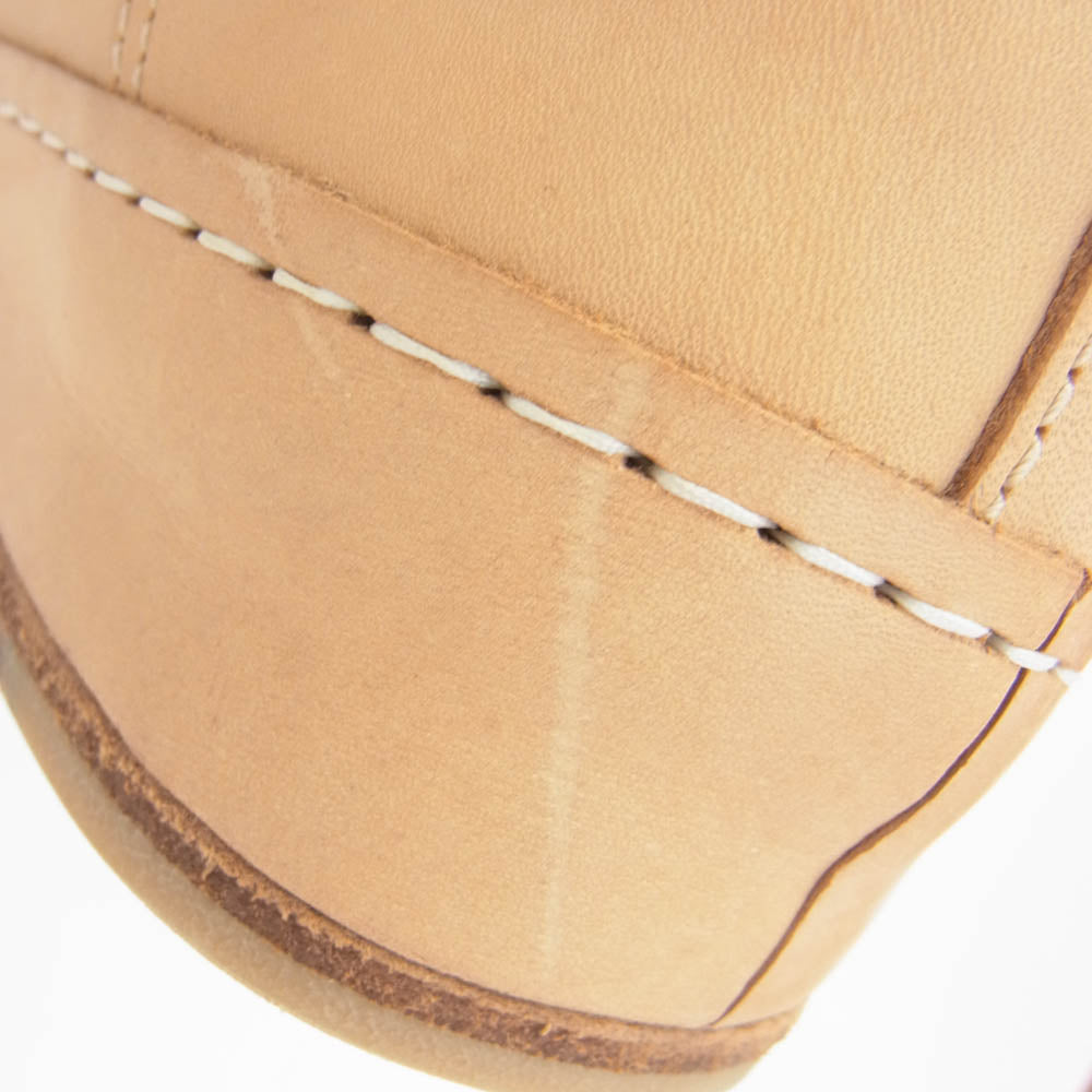 Hender Scheme エンダースキーマ mip-01 manual industrial products 01 レザー ハイカット スニーカー ベージュ系 実寸サイズ約26cm【中古】