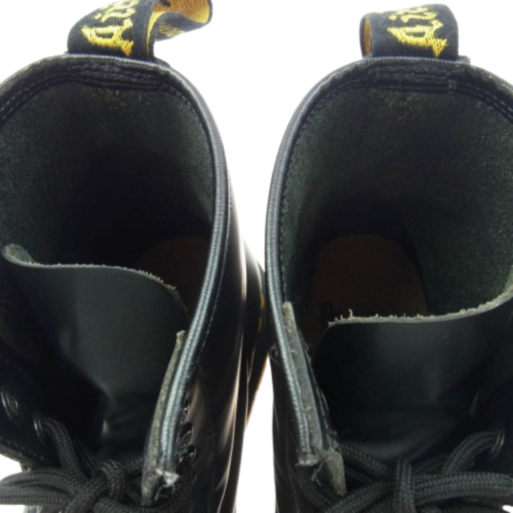 Dr.Martens ドクターマーチン 1460 8ホール レースアップ レザー ブーツ ブラック系 UK6【中古】