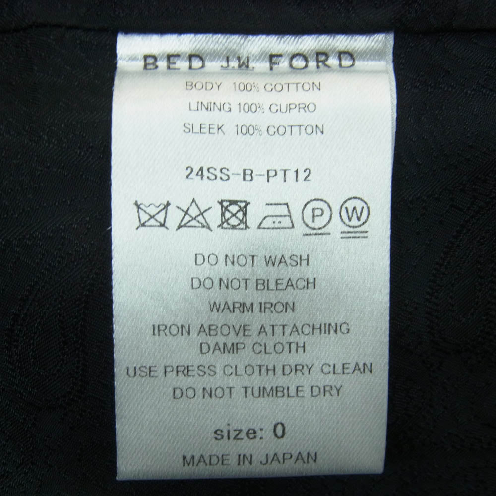 ベッドフォード 24SS 24SS-B-PT12 カットオフデザイン コットン ショーツ ハーフ ショート パンツ ブラック系【中古】