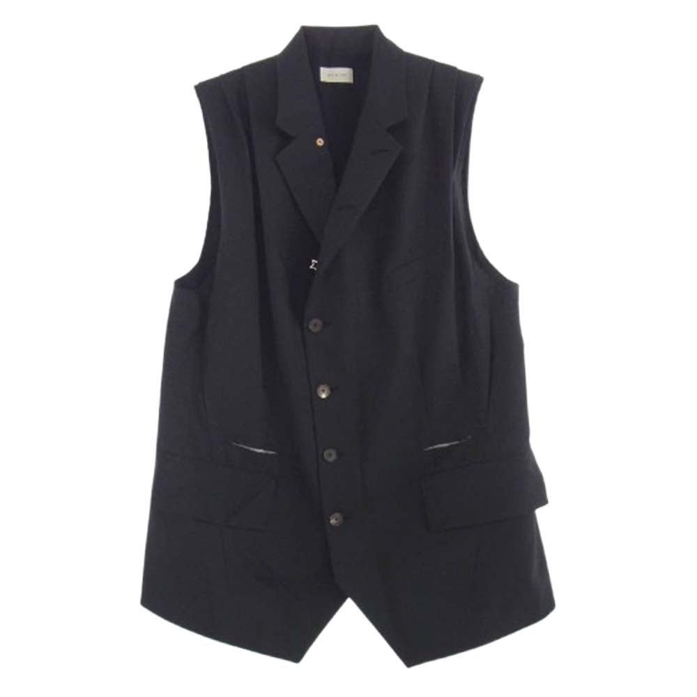 ベッドフォード 25SS 25SS-B-VT01 Modified Vest カットオフ デザイン ロング ベスト ジレ ブラック系【中古】