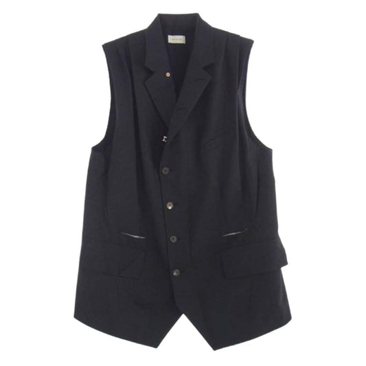 ベッドフォード 25SS 25SS-B-VT01 Modified Vest カットオフ デザイン ロング ベスト ジレ ブラック系【中古】