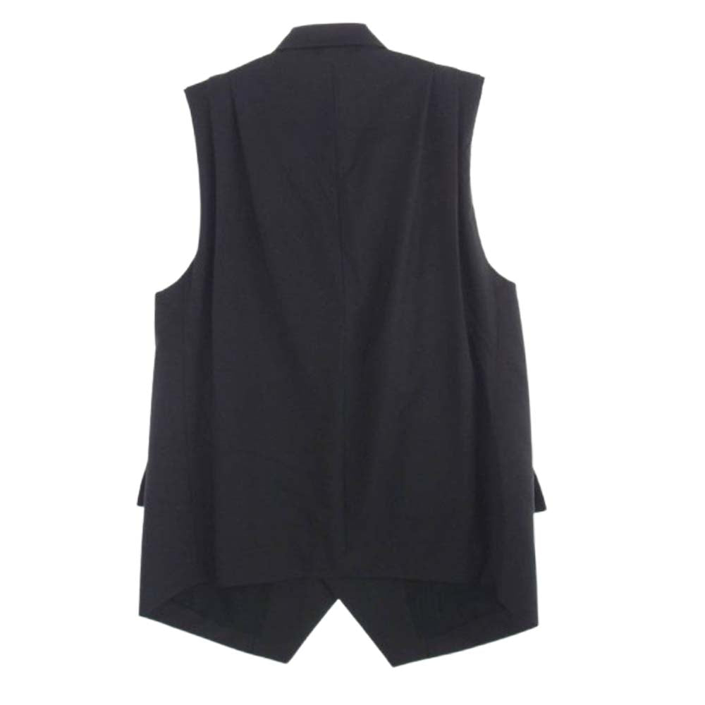 ベッドフォード 25SS 25SS-B-VT01 Modified Vest カットオフ デザイン ロング ベスト ジレ ブラック系【中古】