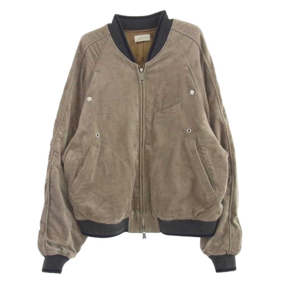 ベッドフォード 24AW 24AW-B-JM02 ska jamper MA-1 TYPE パイル地 ミリタリージャケット ブルゾン ライトブラウン系 1【中古】