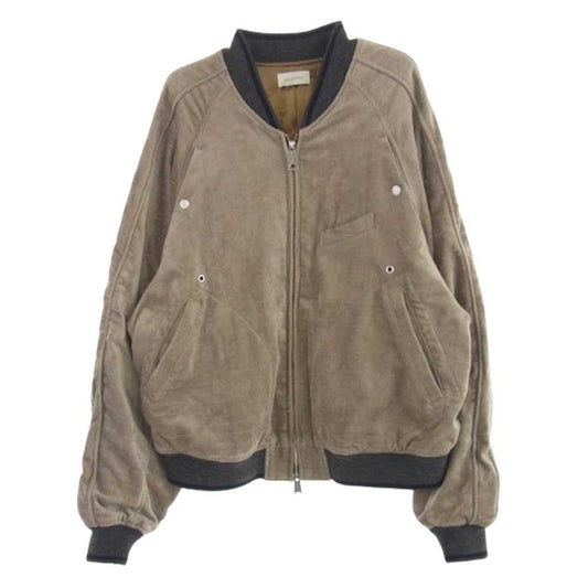ベッドフォード 24AW 24AW-B-JM02 ska jamper MA-1 TYPE パイル地 ミリタリージャケット ブルゾン ライトブラウン系 1【中古】