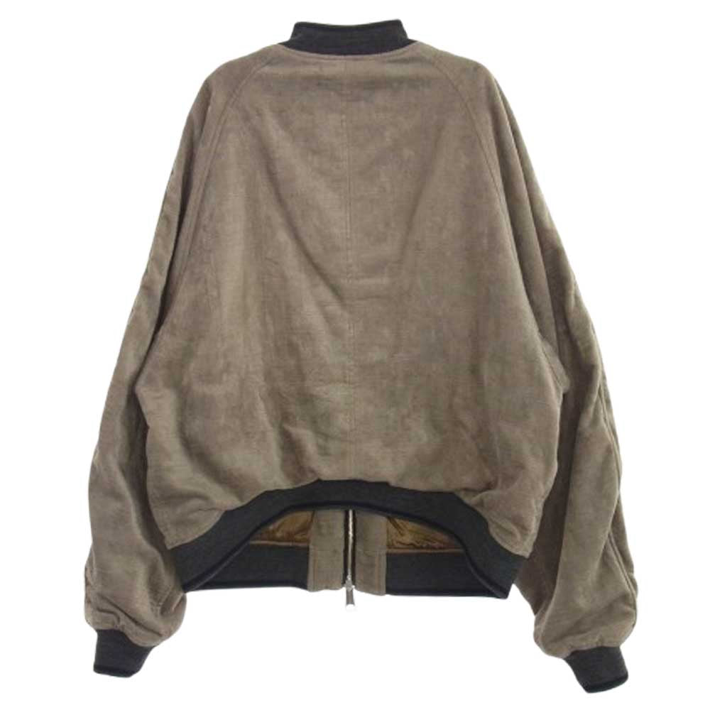 ベッドフォード 24AW 24AW-B-JM02 ska jamper MA-1 TYPE パイル地 ミリタリージャケット ブルゾン ライトブラウン系 1【中古】