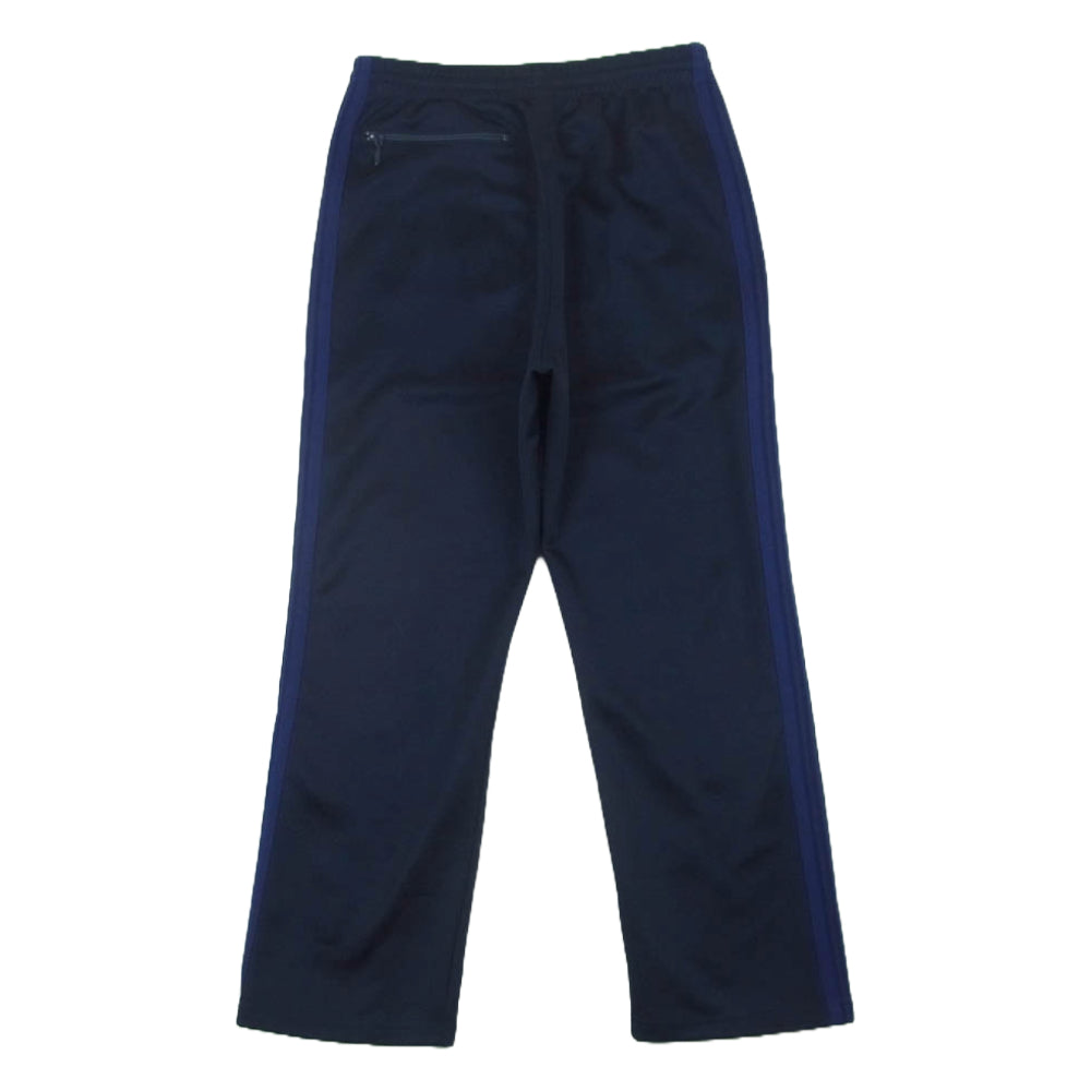 Needles ニードルス 23AW NS246 TRACK PANTS POLY SMOOTH パピヨン刺繍 サイドライン トラック パンツ ジャージ ネイビー系 パープル系 S【中古】