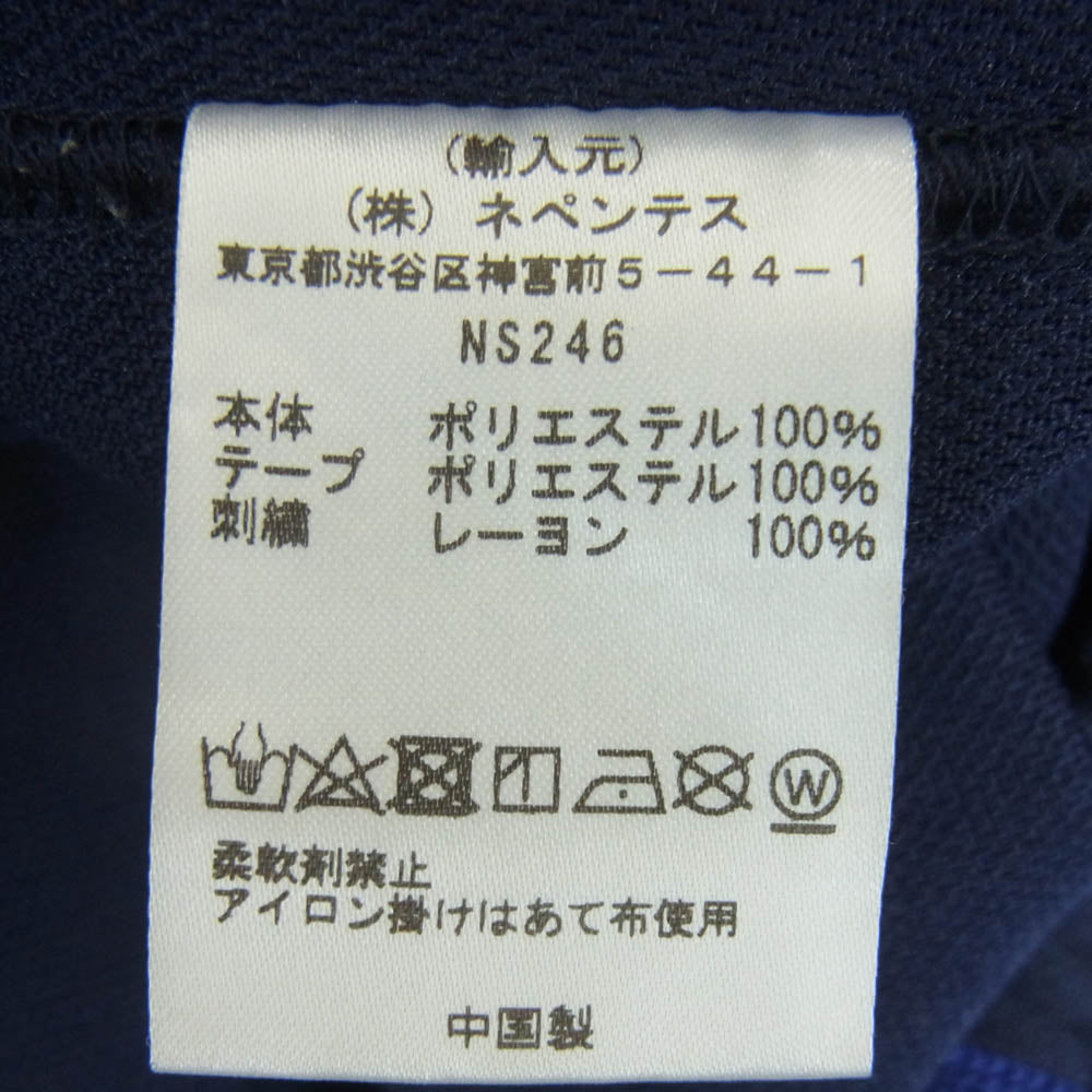 Needles ニードルス 23AW NS246 TRACK PANTS POLY SMOOTH パピヨン刺繍 サイドライン トラック パンツ ジャージ ネイビー系 パープル系 S【中古】