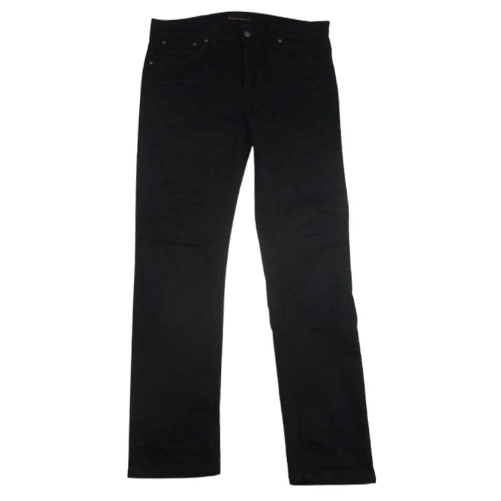 Nudie Jeans ヌーディージーンズ 1012725 LEAN DEAN ボタンフライ ブラック デニム パンツ ブラック系 W34L32【中古】