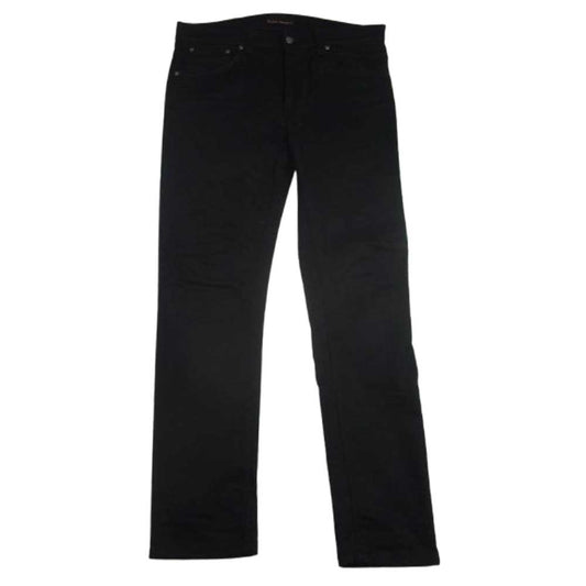 Nudie Jeans ヌーディージーンズ 1012725 LEAN DEAN ボタンフライ ブラック デニム パンツ ブラック系 W34L32【中古】
