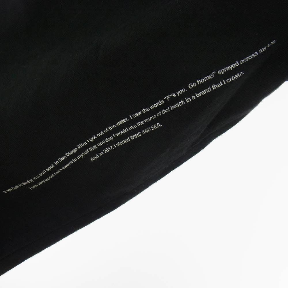 WIND AND SEA ウィンダンシー WDS-CS-249 BACK TO THE BASIC ロゴ 長袖 Tシャツ ブラック系 XL【中古】
