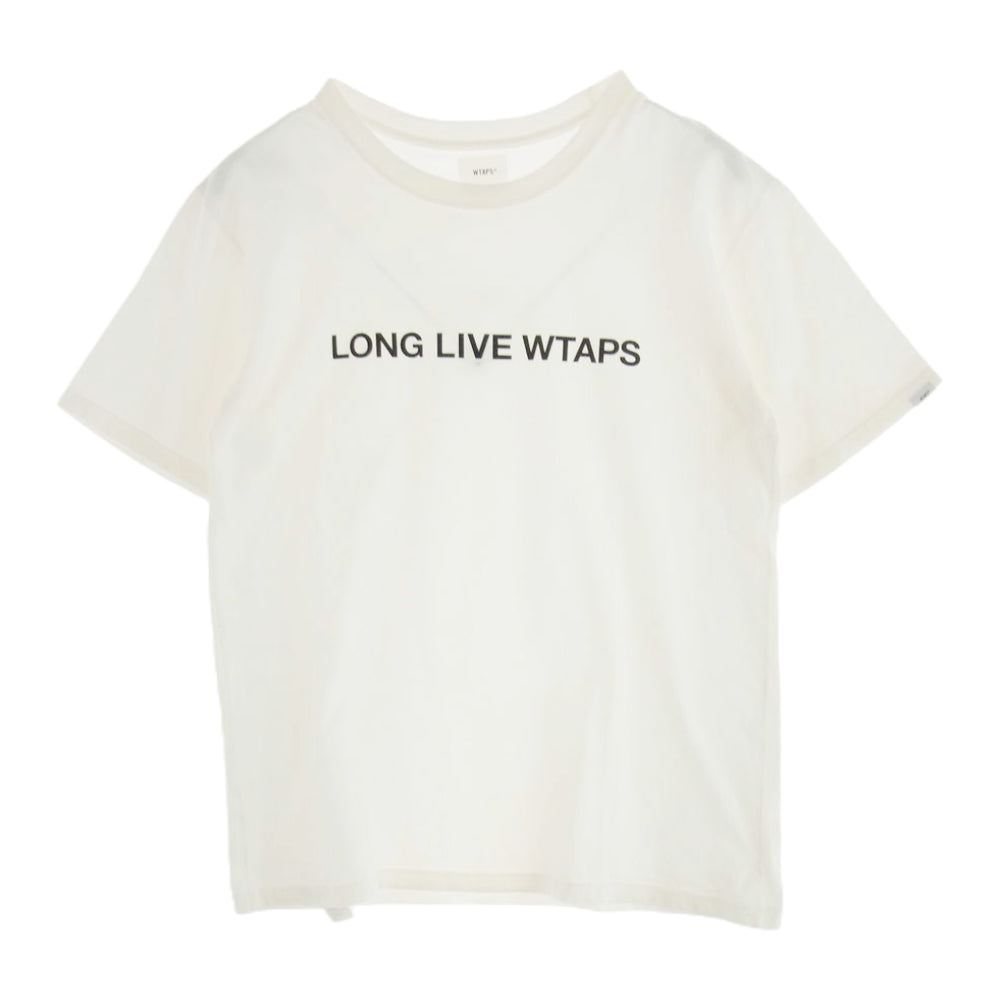 WTAPS ダブルタップス 211PCDT-ST02S LLW SS TEE ロゴ 半袖 Tシャツ ホワイト系 03【中古】