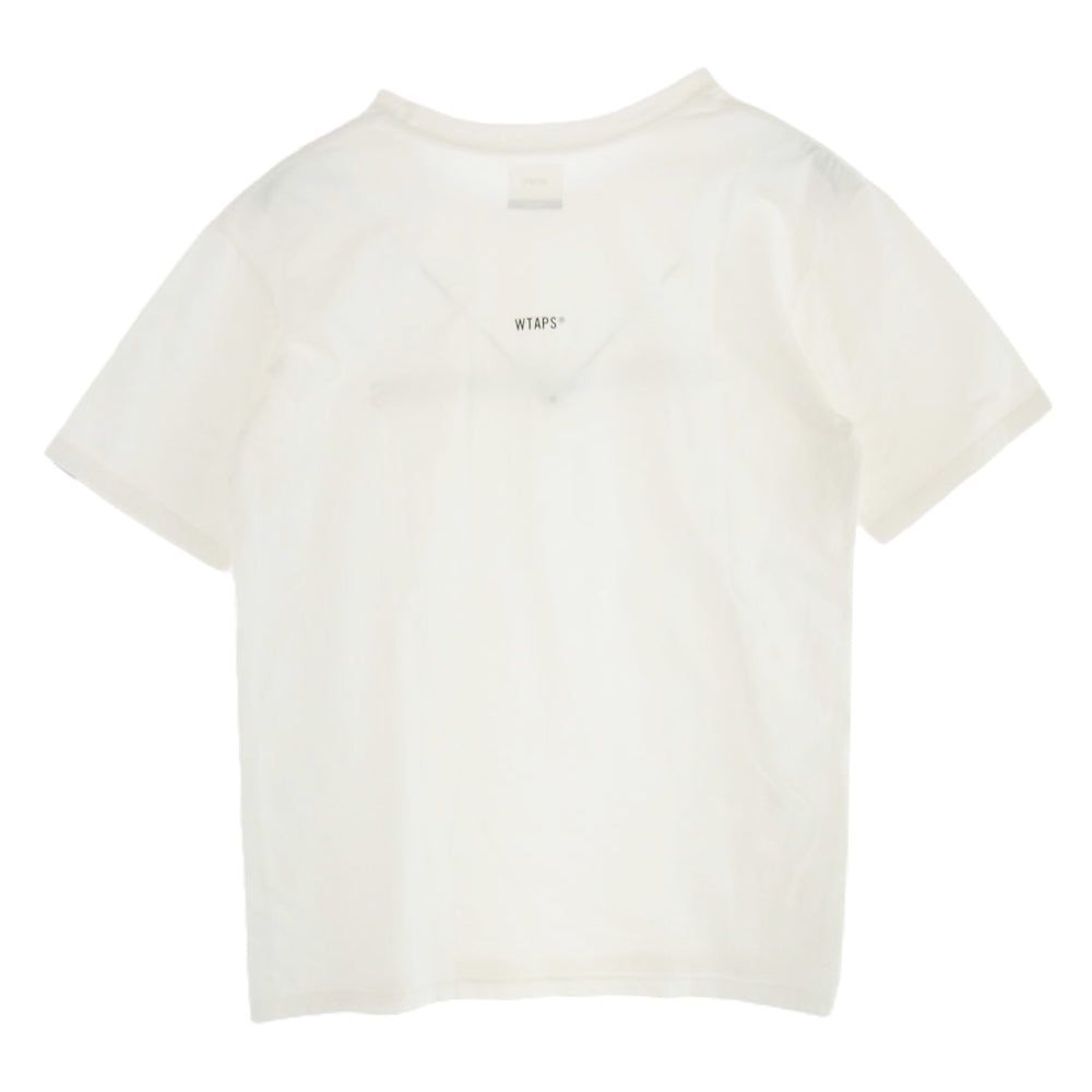 WTAPS ダブルタップス 211PCDT-ST02S LLW SS TEE ロゴ 半袖 Tシャツ ホワイト系 03【中古】