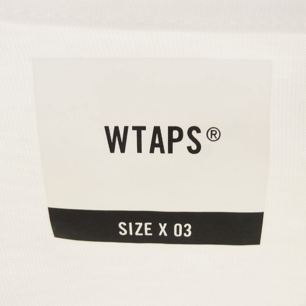 WTAPS ダブルタップス 211PCDT-ST02S LLW SS TEE ロゴ 半袖 Tシャツ ホワイト系 03【中古】