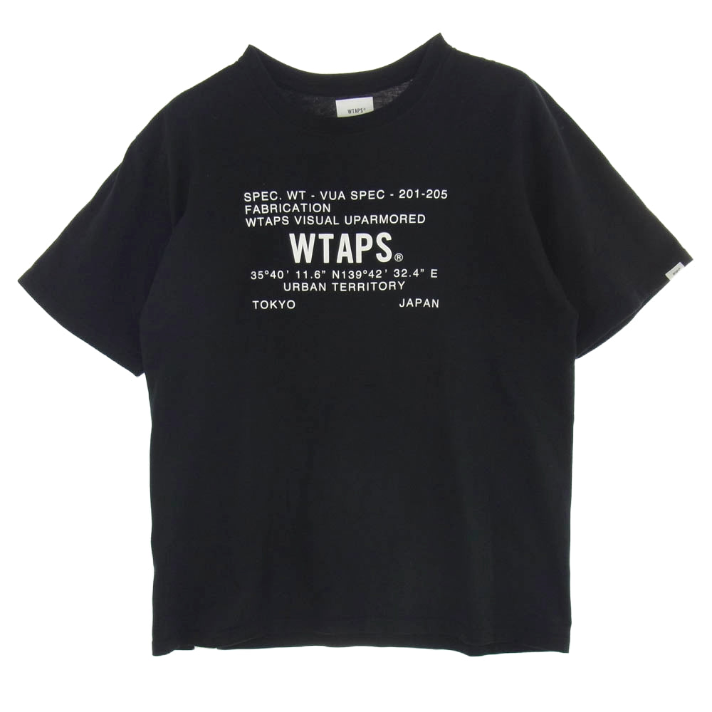 WTAPS ダブルタップス FABRICATION TEE ファブリクッション 半袖 Tシャツ ブラック系 03【中古】