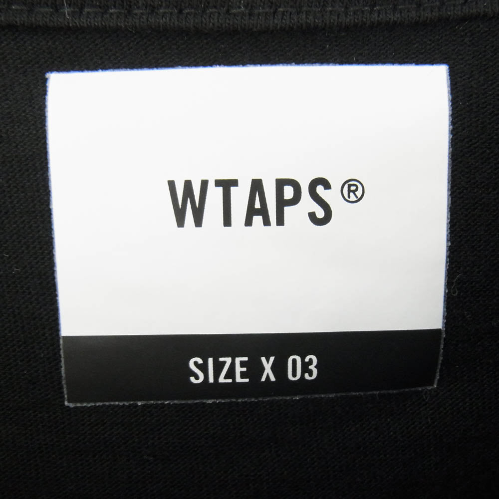 WTAPS ダブルタップス FABRICATION TEE ファブリクッション 半袖 Tシャツ ブラック系 03【中古】