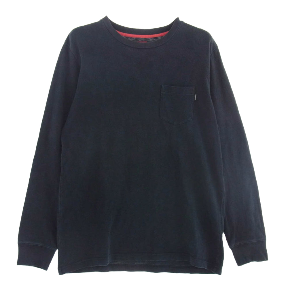 Supreme シュプリーム Pocket L/S Tee ポケット 長袖 Ｔシャツ ブラック系 M【中古】