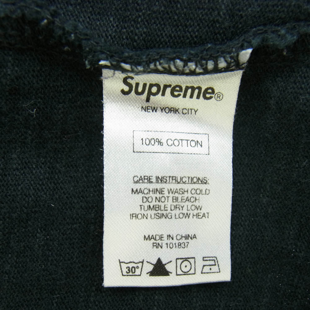 Supreme シュプリーム Pocket L/S Tee ポケット 長袖 Ｔシャツ ブラック系 M【中古】