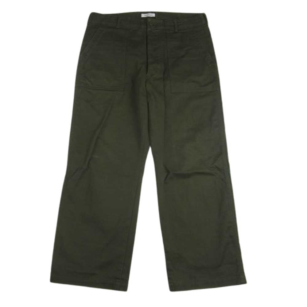 WTAPS ダブルタップス BRDT-PTM01 TROUSERS COTTON SATIN トラウザーズ オリーブドラブ ベイカーパンツ カーキ系 03【中古】