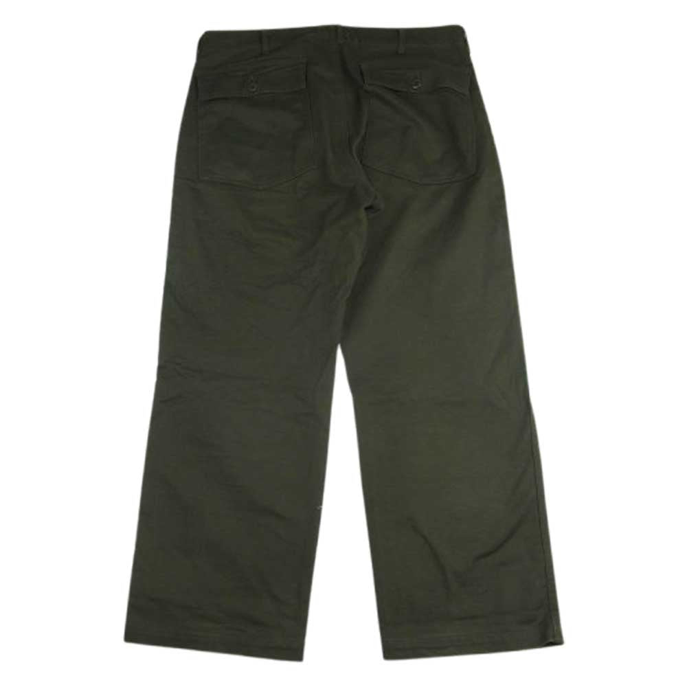 WTAPS ダブルタップス BRDT-PTM01 TROUSERS COTTON SATIN トラウザーズ オリーブドラブ ベイカーパンツ カーキ系 03【中古】