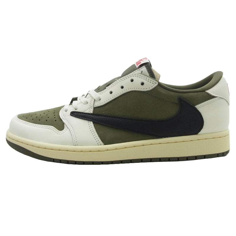 NIKE ナイキ DM7866-200 フェイクバスターズ鑑定済 Travis Scott Air Jordan 1 Low OG SP Reverse Olive トラヴィススコット エアジョーダン1 ロー OG SP リバースオリーブ スニーカー Reverse Olive 28.5cm【新古品】【未使用】【中古】