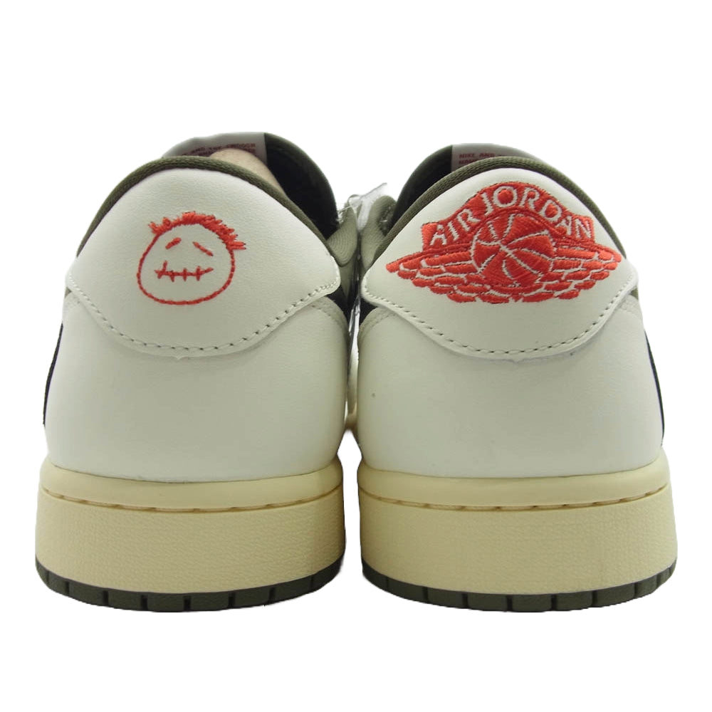 NIKE ナイキ DM7866-200 フェイクバスターズ鑑定済 Travis Scott Air Jordan 1 Low OG SP Reverse Olive トラヴィススコット エアジョーダン1 ロー OG SP リバースオリーブ スニーカー Reverse Olive 28.5cm【新古品】【未使用】【中古】