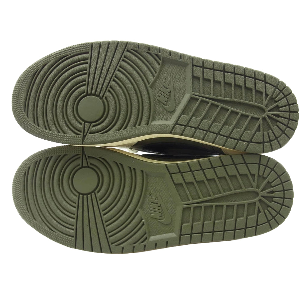 NIKE ナイキ DM7866-200 フェイクバスターズ鑑定済 Travis Scott Air Jordan 1 Low OG SP Reverse Olive トラヴィススコット エアジョーダン1 ロー OG SP リバースオリーブ スニーカー Reverse Olive 28.5cm【新古品】【未使用】【中古】