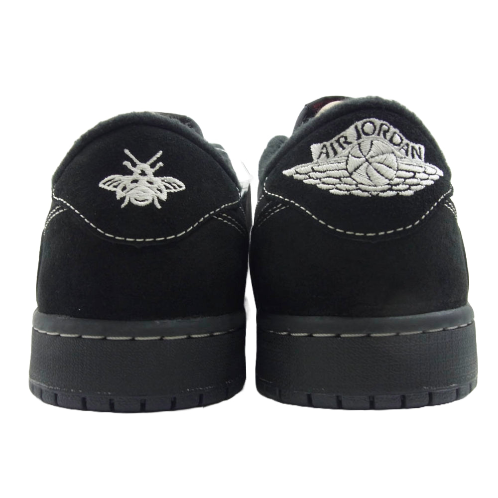 NIKE ナイキ DM7866-001 フェイクバスターズ鑑定済 Travis Scott Air Jordan 1 Low OG SP Black Phantom トラヴィススコット エアジョーダン1 ロー OG SP ブラック ファントム スニーカー ブラック系 28.5cm【新古品】【未使用】【中古】