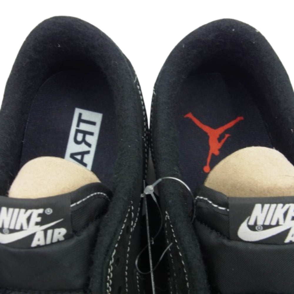 NIKE ナイキ DM7866-001 フェイクバスターズ鑑定済 Travis Scott Air Jordan 1 Low OG SP Black Phantom トラヴィススコット エアジョーダン1 ロー OG SP ブラック ファントム スニーカー ブラック系 28.5cm【新古品】【未使用】【中古】