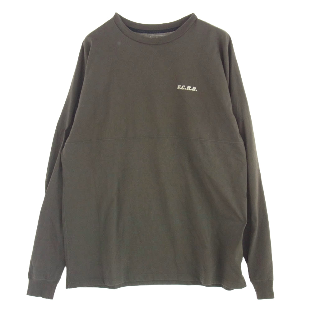 F.C.R.B. エフシーアールビー FCRB-240083 BIG LOGO L/S BAGGY TEE ビッグ ロゴ チーム バギー 長袖 Tシャツ オリーブ XL カーキ系 XL【中古】