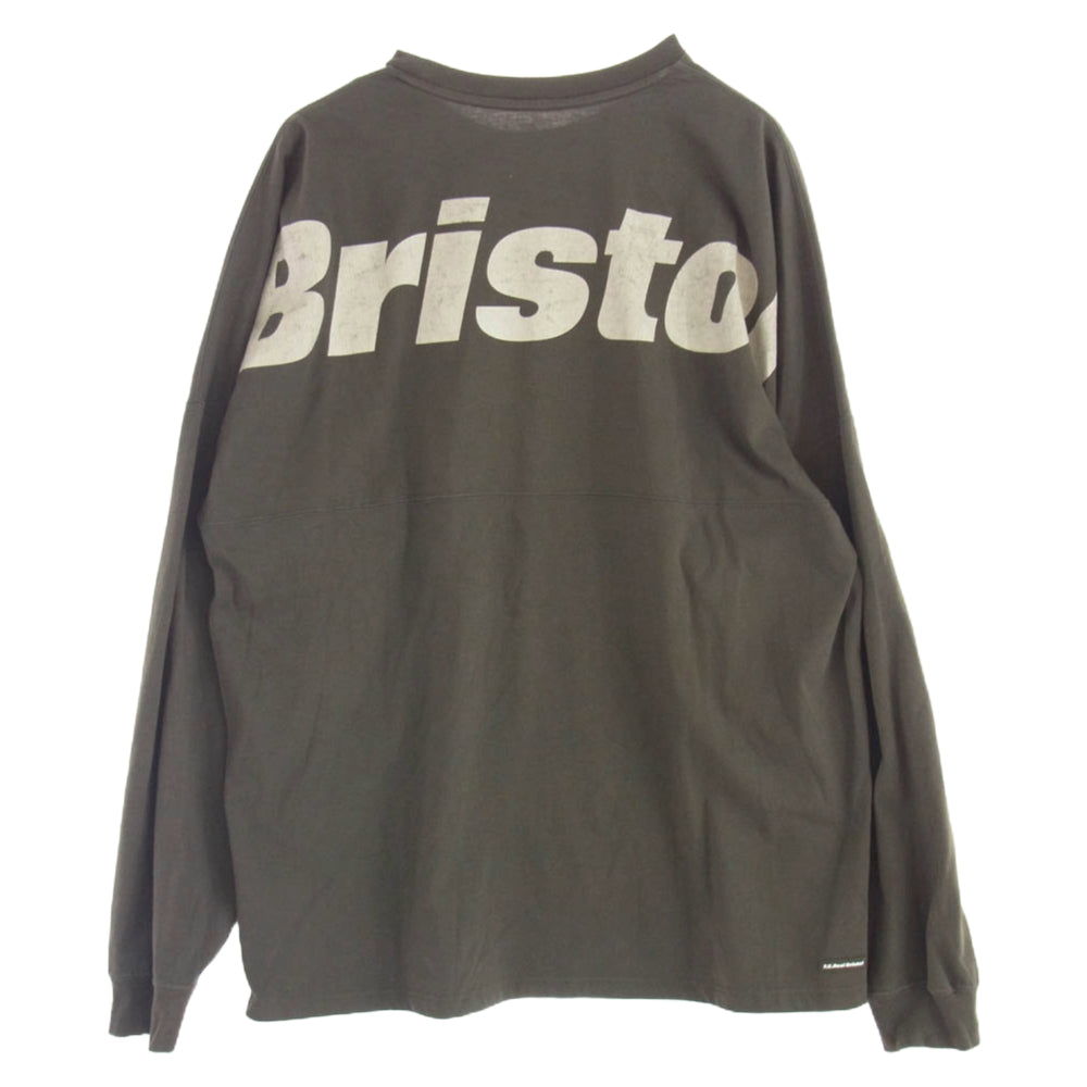 F.C.R.B. エフシーアールビー FCRB-240083 BIG LOGO L/S BAGGY TEE ビッグ ロゴ チーム バギー 長袖 Tシャツ オリーブ XL カーキ系 XL【中古】