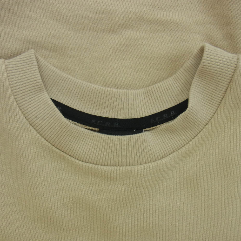 F.C.R.B. エフシーアールビー 25SS FCRB-250078 BIG LOGO CREWNECK BAGGY SWEAT ビッグ ロゴ 刺繍 クルーネック バギー スウェット ベージュ系 L【新古品】【未使用】【中古】