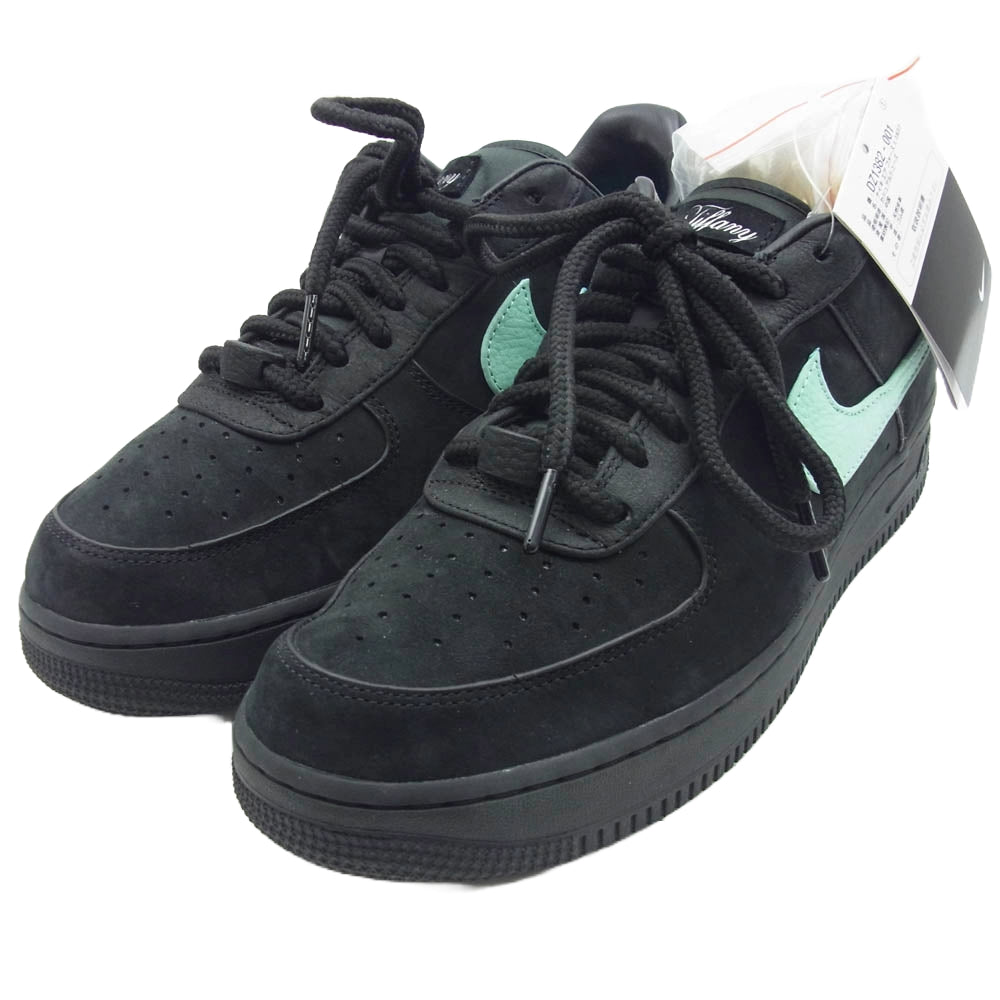 NIKE ナイキ DZ1382-001 フェイクバスターズ鑑定済 Tiffany & Co. ティファニー Air Force 1 Low 1837 エアフォース1 ローカット スニーカー ブラック系 28cm【中古】